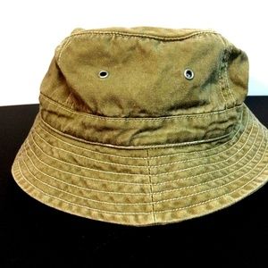 Green Cotton Bucket Hat Size 59/M